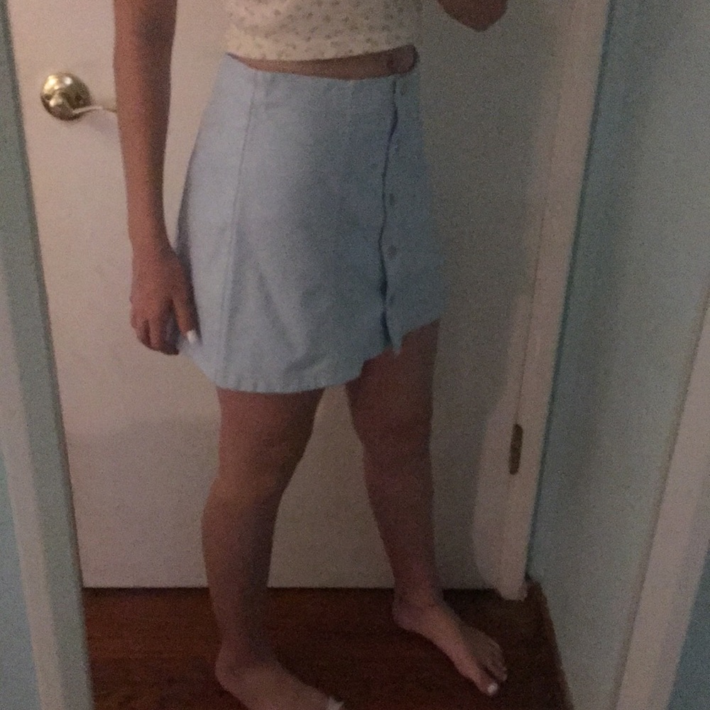 forever 21 button up skirt!